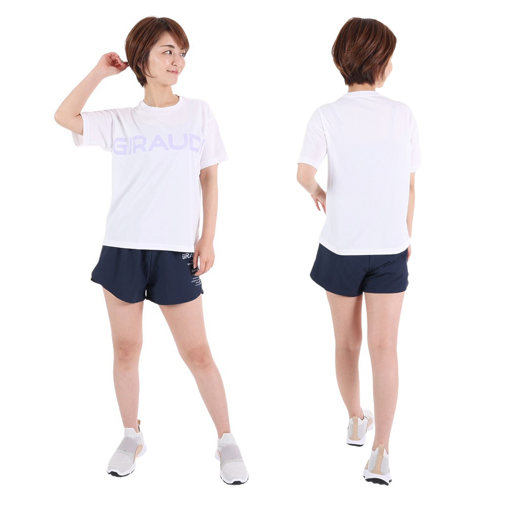 ジローム（GIRAUDM）（レディース）半袖Tシャツ レディース ドライプラス CT3S0049-TR864-GRCD WHT