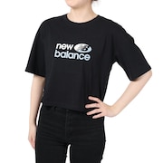 ニューバランス（new balance）（レディース）半袖Tシャツ レディース グラフィック ボクシー  WT31510BK