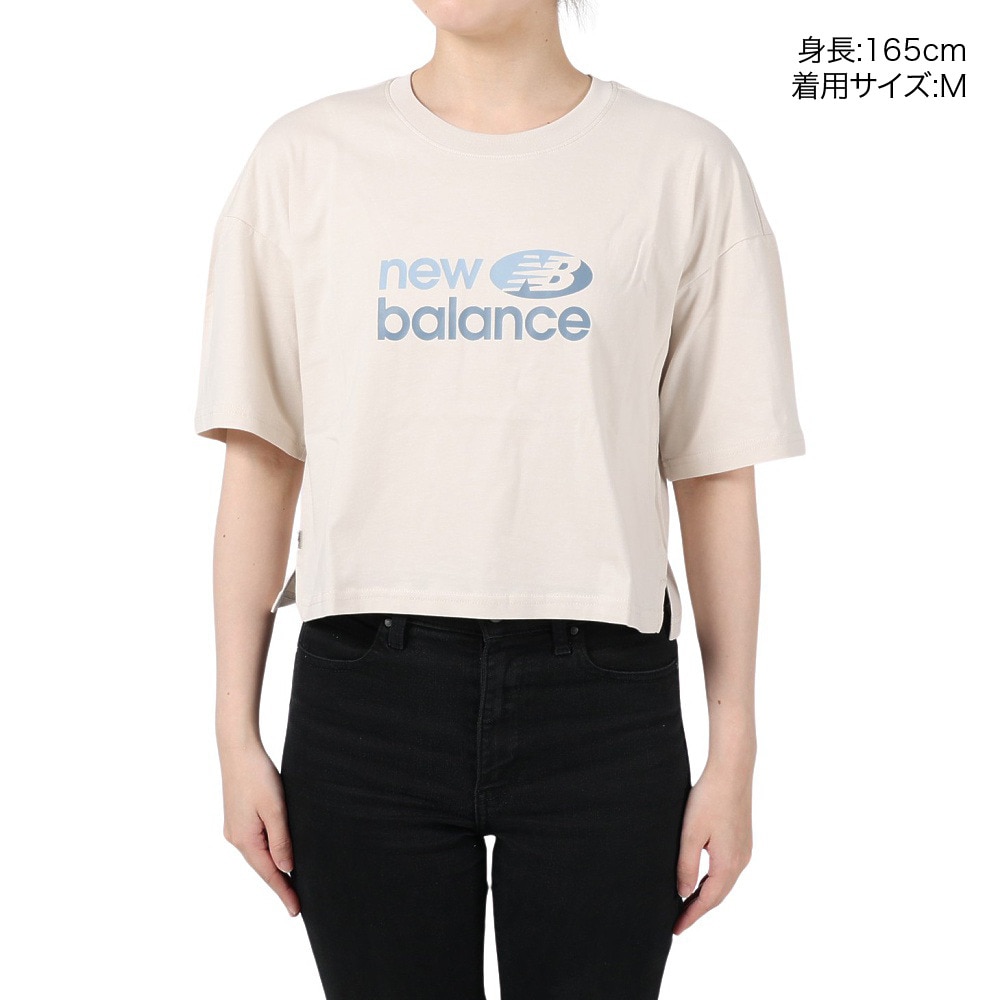 ニューバランス（new balance）（レディース）半袖Tシャツ レディース グラフィック ボクシー  WT31510MBM