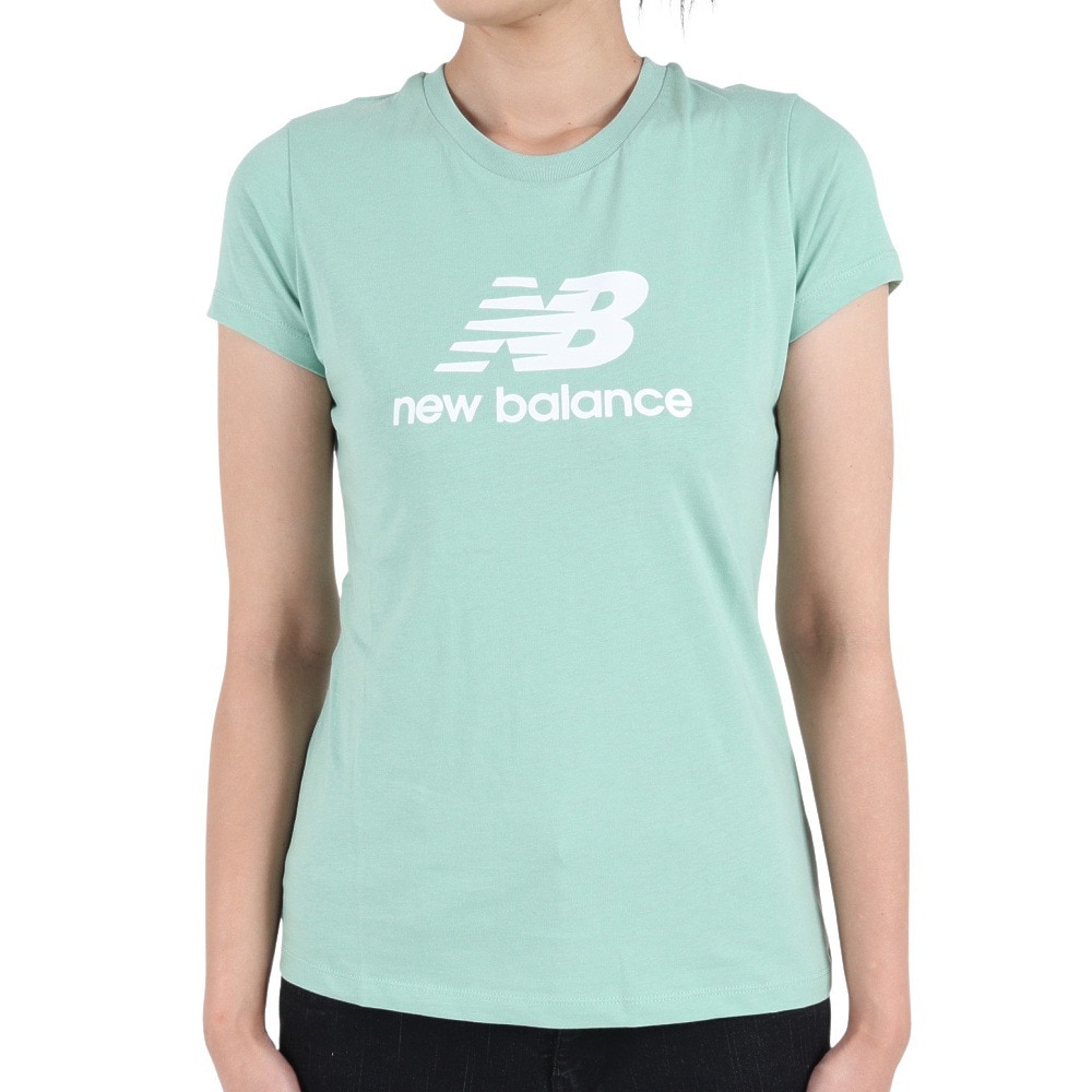 ニューバランス（new balance）（レディース）半袖Tシャツ レディース スタックドロゴ WT31546SAE