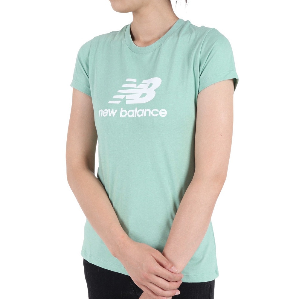 ニューバランス（new balance）（レディース）半袖Tシャツ レディース スタックドロゴ WT31546SAE  スポーツ用品はスーパースポーツゼビオ
