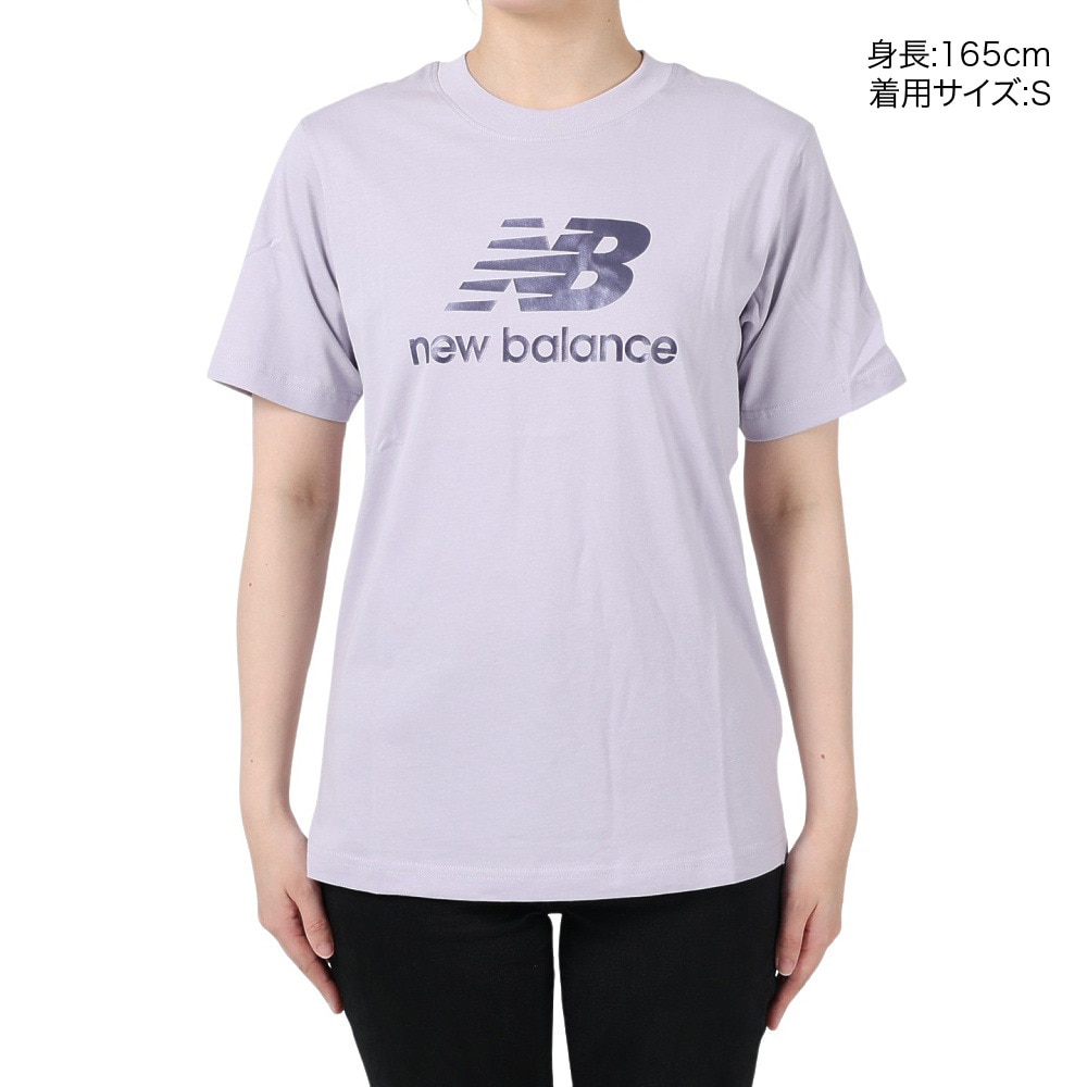 ニューバランス（new balance）（レディース）半袖Tシャツ レディース Athletics Pearl グラフィック WT31553GRV