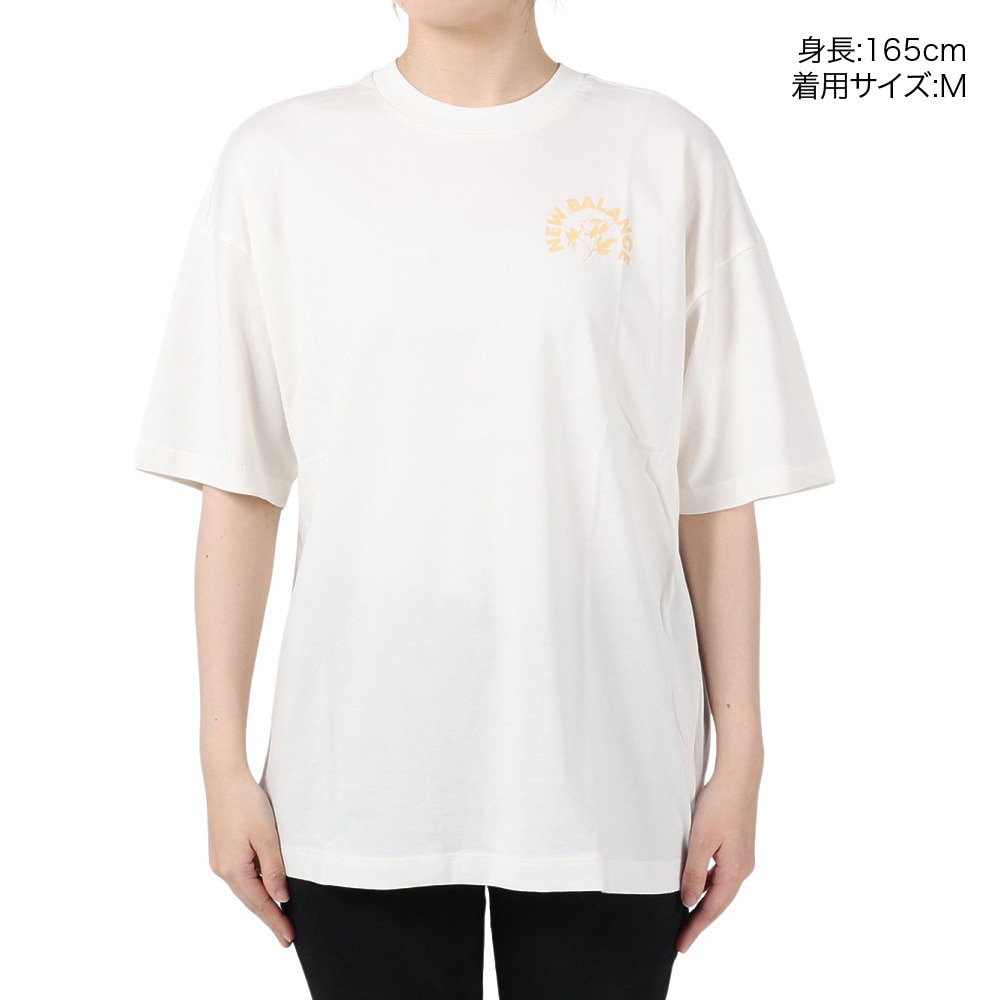 ニューバランス（new balance）（レディース）半袖Tシャツ レディース Bloomy オーバーサイズ WT31555SST