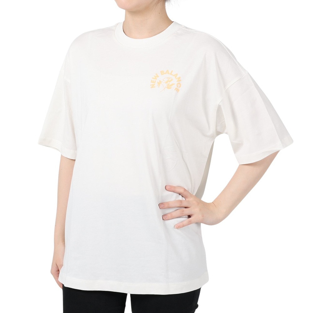 ニューバランス（new balance）（レディース）半袖Tシャツ レディース Bloomy オーバーサイズ WT31555SST