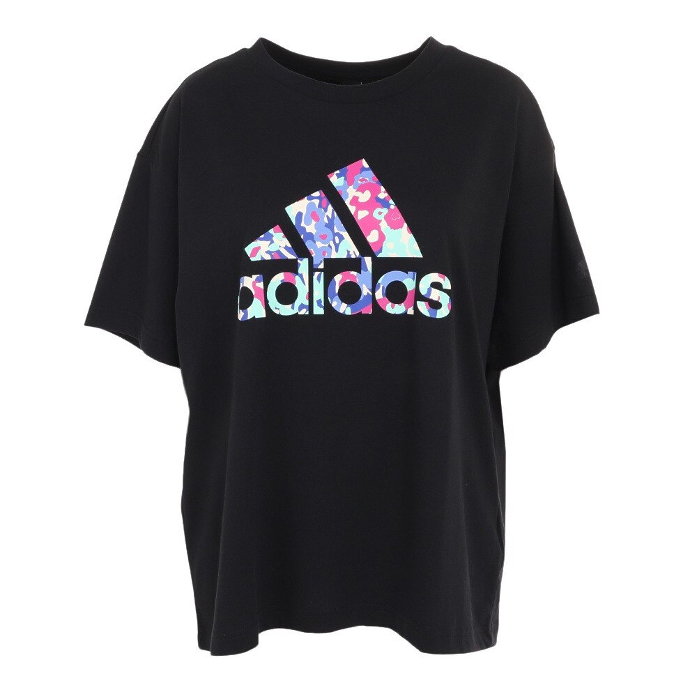 アディダス（adidas）（レディース）半袖Tシャツ レディース フラワー 