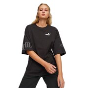 プーマ（PUMA）（レディース）半袖Tシャツ レディース PUMA POWER カラーブロック 675567 01 BLK