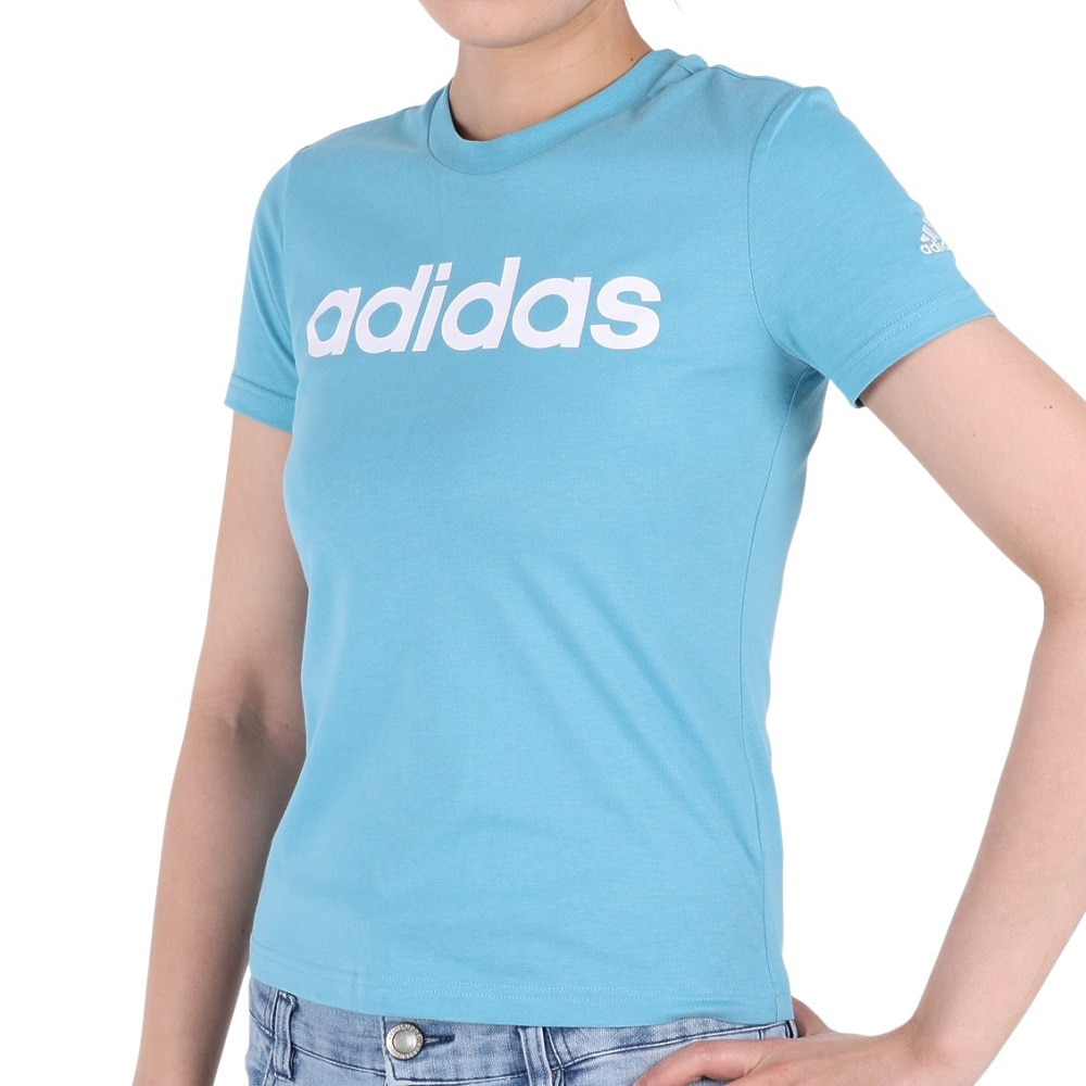 アディダス（adidas）（レディース）半袖Tシャツ レディース ラウンジ 