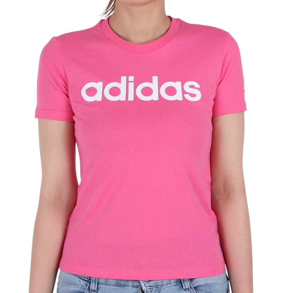 アディダス（レディース）半袖Tシャツ レディース ラウンジウェア エッセンシャルズ スリム 28869-ID0034