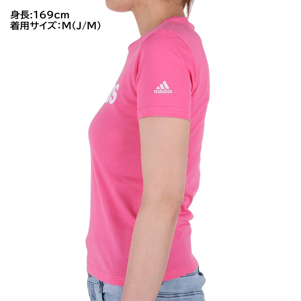 アディダス（adidas）（レディース）半袖Tシャツ レディース ラウンジ 