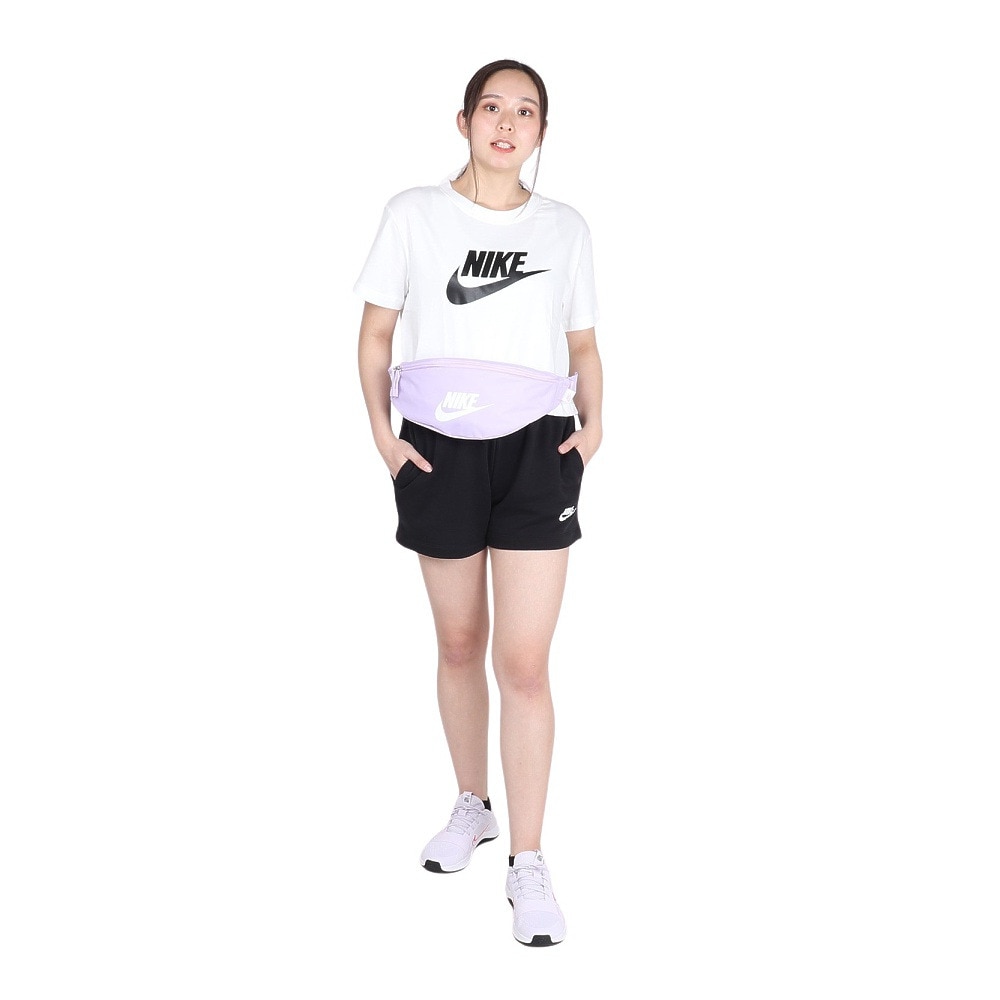 ナイキ（NIKE）（レディース）半袖Tシャツ レディース 白 クロップ フレンチテリー BV6176-100