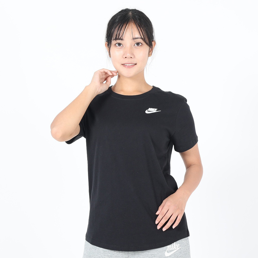 ナイキ（NIKE）（レディース）半袖Tシャツ レディース  クラブ エッセンシャル DX7903-010