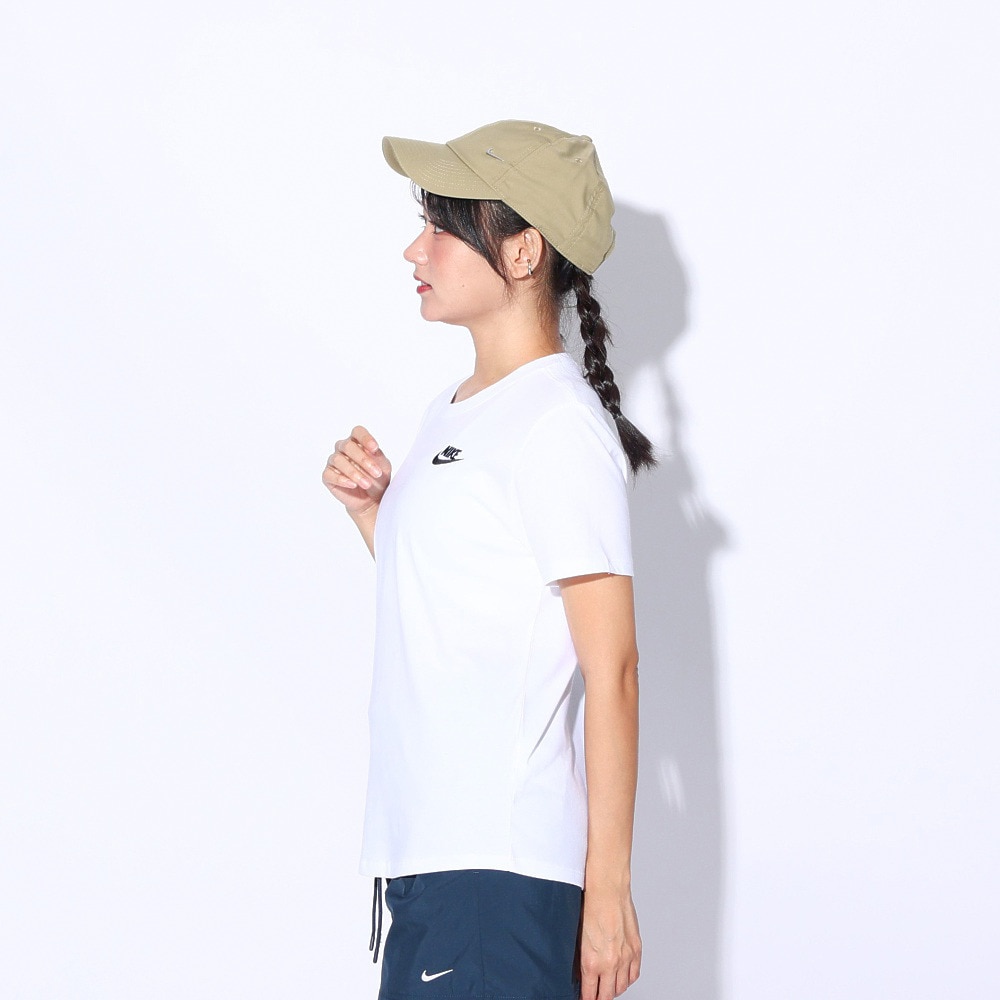 ナイキ（NIKE）（レディース）半袖Tシャツ レディース クラブ エッセンシャル DX7903-100