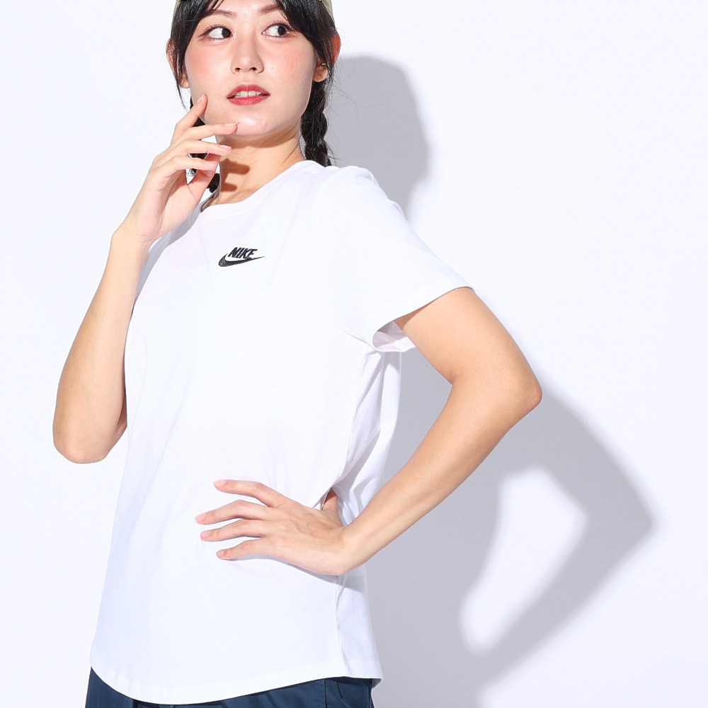 ナイキ（NIKE）（レディース）半袖Tシャツ レディース クラブ エッセンシャル DX7903-100