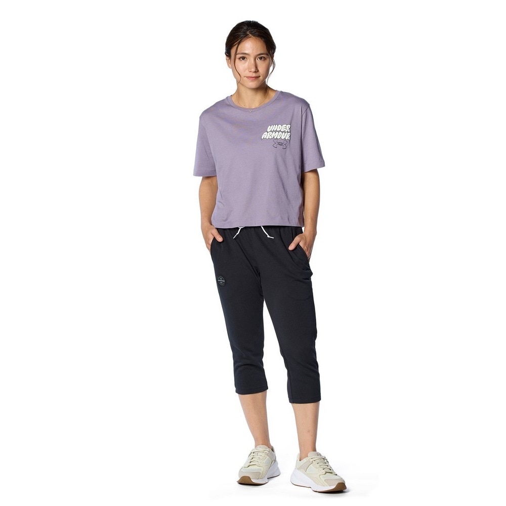 アンダーアーマー（UNDER ARMOUR）（レディース）コットン クロップ 半袖Tシャツ 1384714 550
