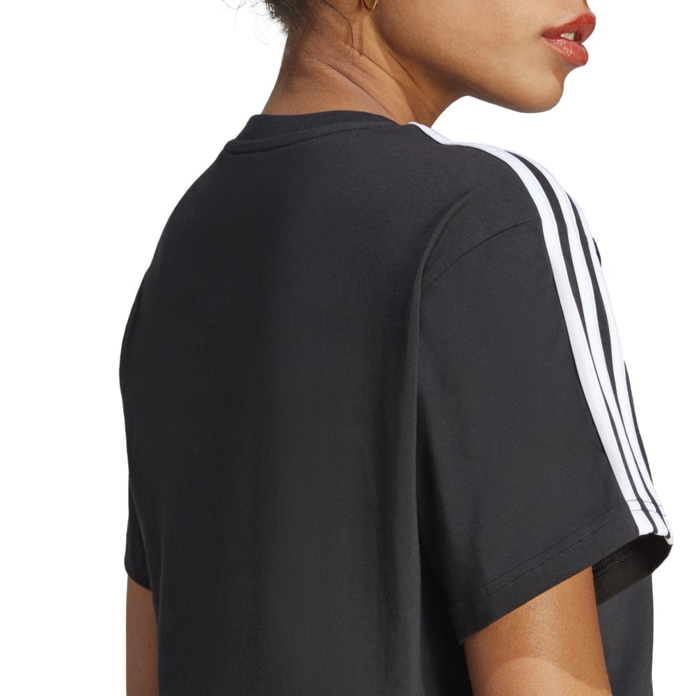 アディダス（adidas）（レディース）エッセンシャルズ スリーストライプス シングル ジャージー クロップトップス ENK78-HR4913