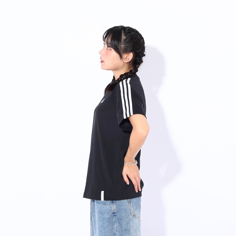 アディダス（adidas）（レディース）エッセンシャルズ プラス スリーストライプス 半袖Tシャツ KVF79-JF1394