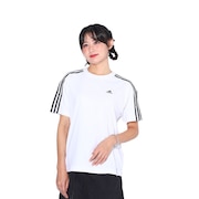 アディダス（adidas）（レディース）エッセンシャルズ プラス スリーストライプス 半袖Tシャツ KVF79-JF1396