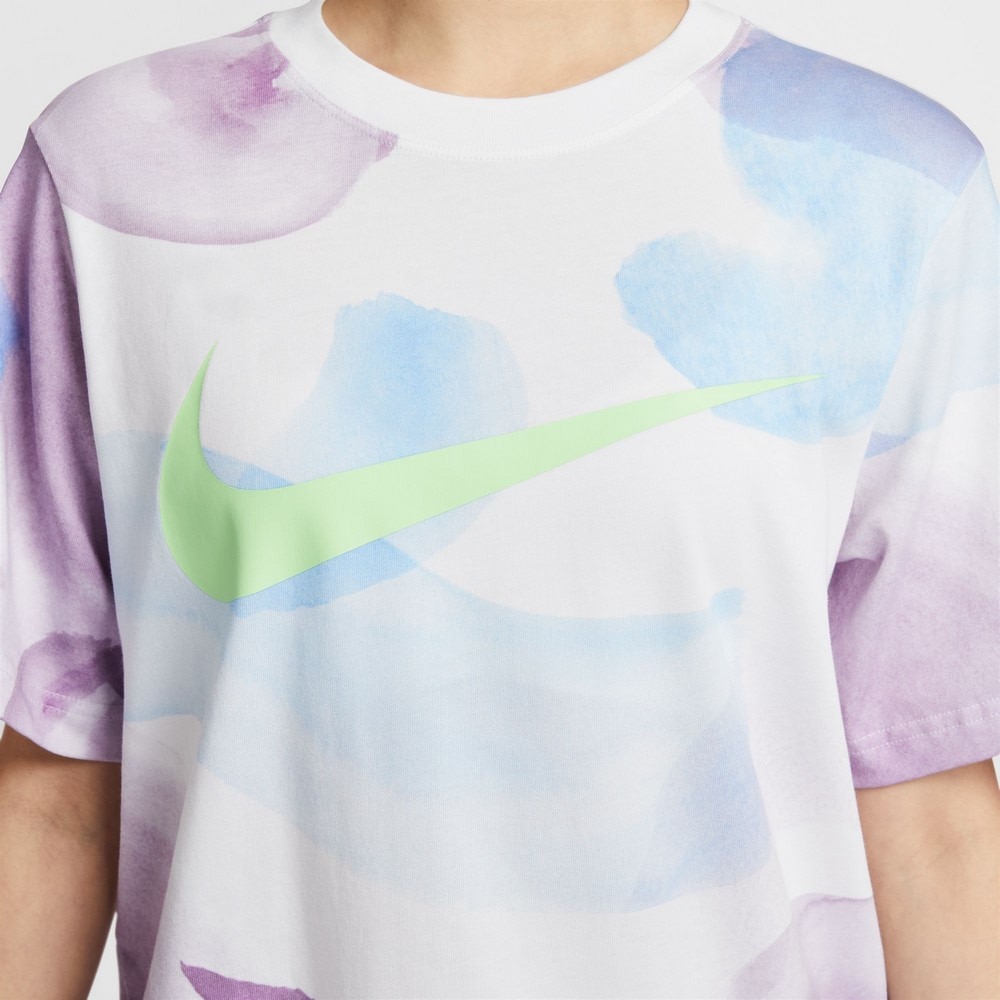 ナイキ（NIKE）（レディース）スポーツウェア エッセンシャル プリンテッド 半袖Tシャツ HF6178-100
