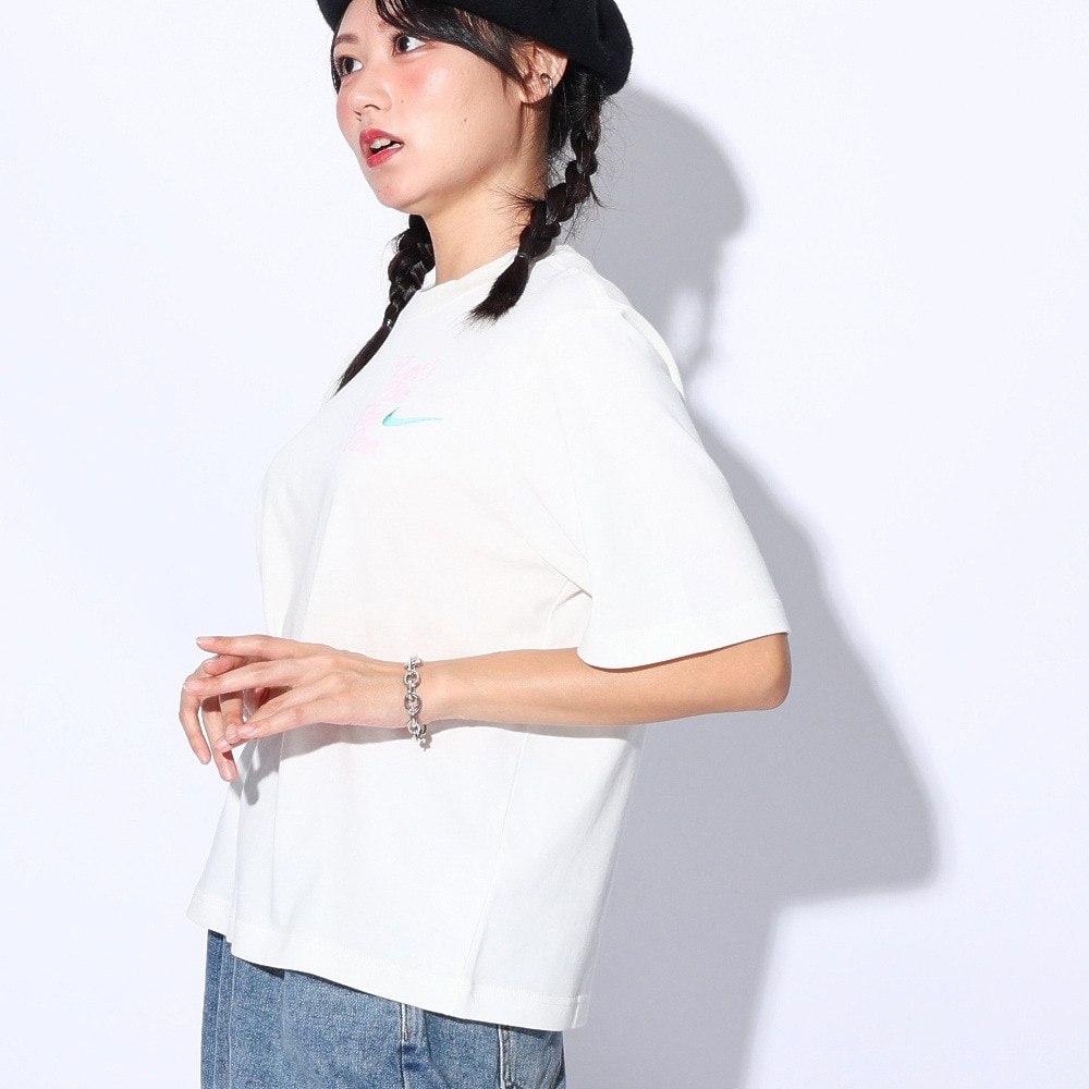 ナイキ（NIKE）（レディース）スポーツウェア ボクシー 半袖Tシャツ HM4581-133
