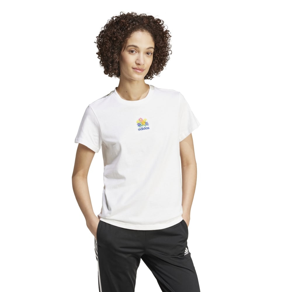 アディダス（adidas）（レディース）ソフトサイド ミニグラフィック 半袖Tシャツ JTM63-IW2749