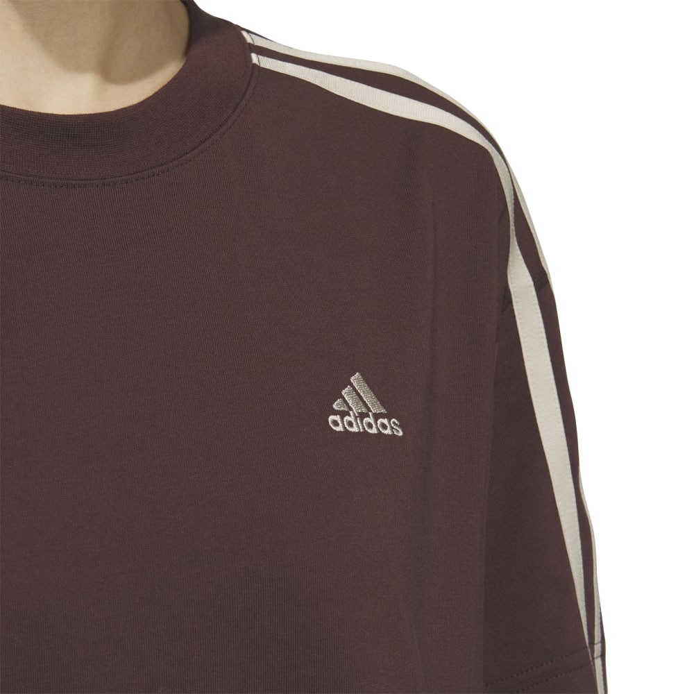 アディダス（adidas）（レディース）エッセンシャルズ プラス スリーストライプス 半袖Tシャツ KVF79-JG3853