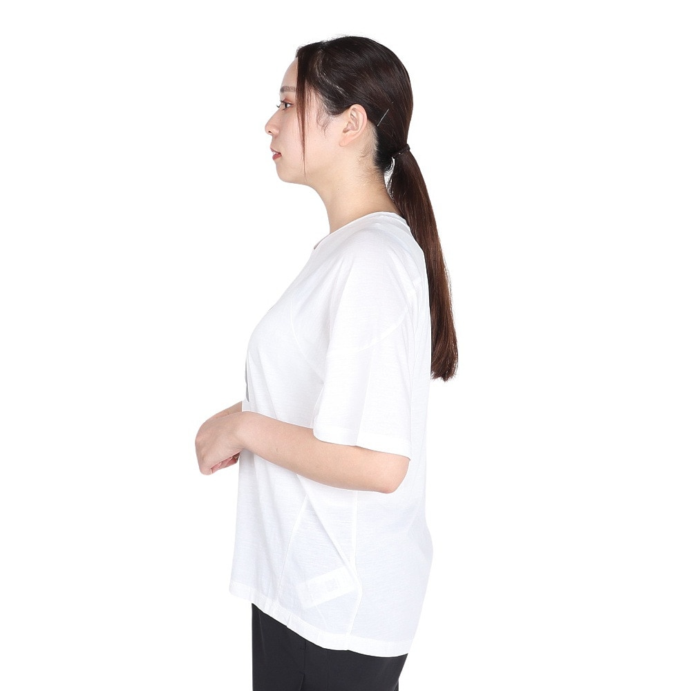プーマ（PUMA）（レディース）エヴォストライプ 半袖 Tシャツ 681197 02 WHT