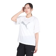 (レディース)エヴォストライプ 半袖 Tシャツ 681197 02 WHT