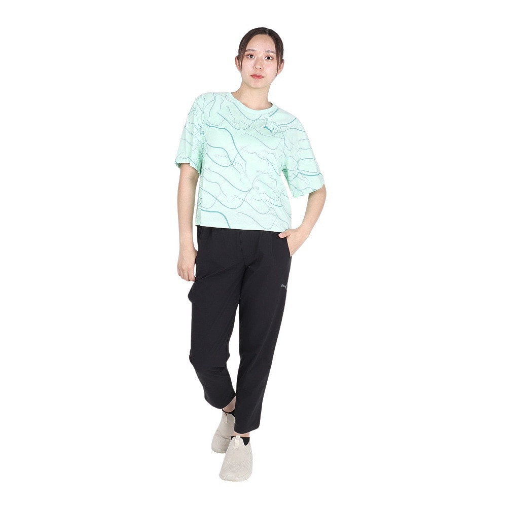 プーマ（PUMA）（レディース）モーション AOP 半袖 Tシャツ 681247 88 FGRN