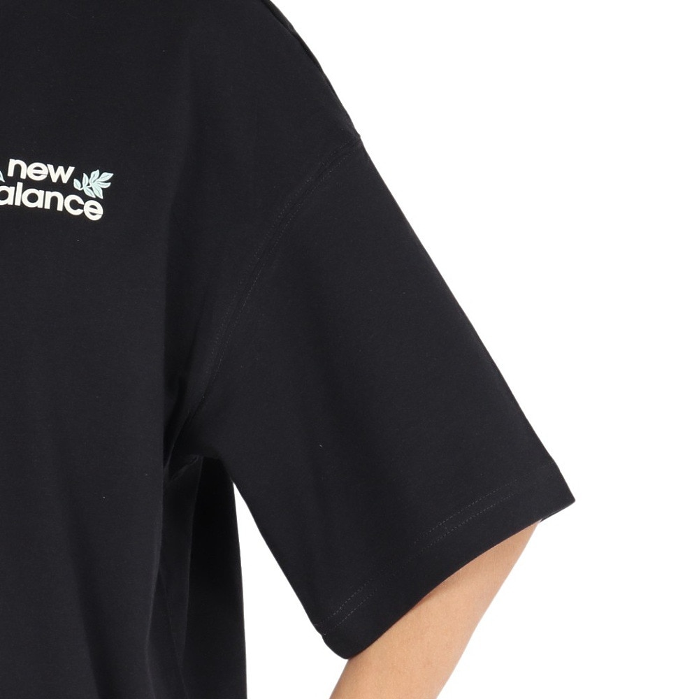ニューバランス（new balance）（レディース）フラワーオーバーサイズTシャツ WT51930BK