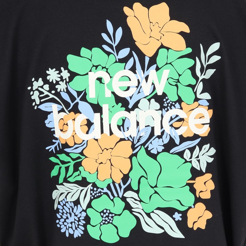 ニューバランス（new balance）（レディース）フラワーオーバーサイズTシャツ WT51930BK