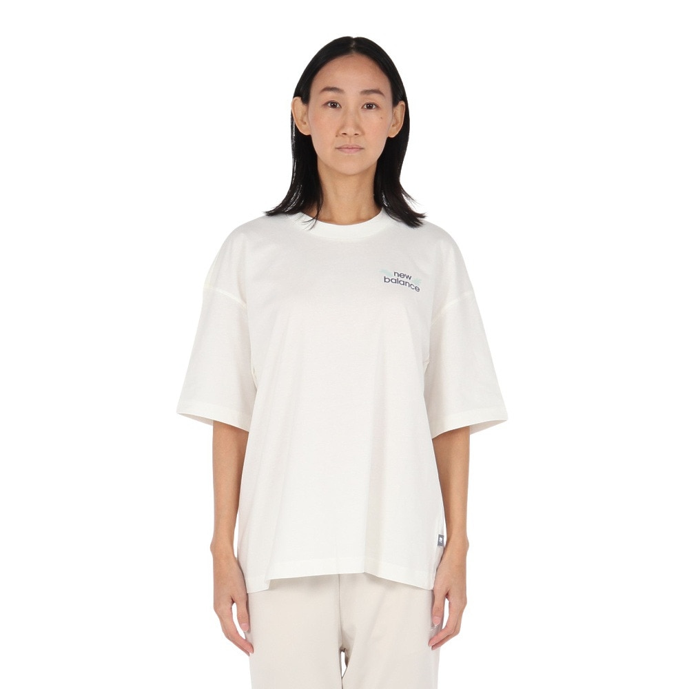 ニューバランス（new balance）（レディース）フラワーオーバーサイズTシャツ WT51930SST