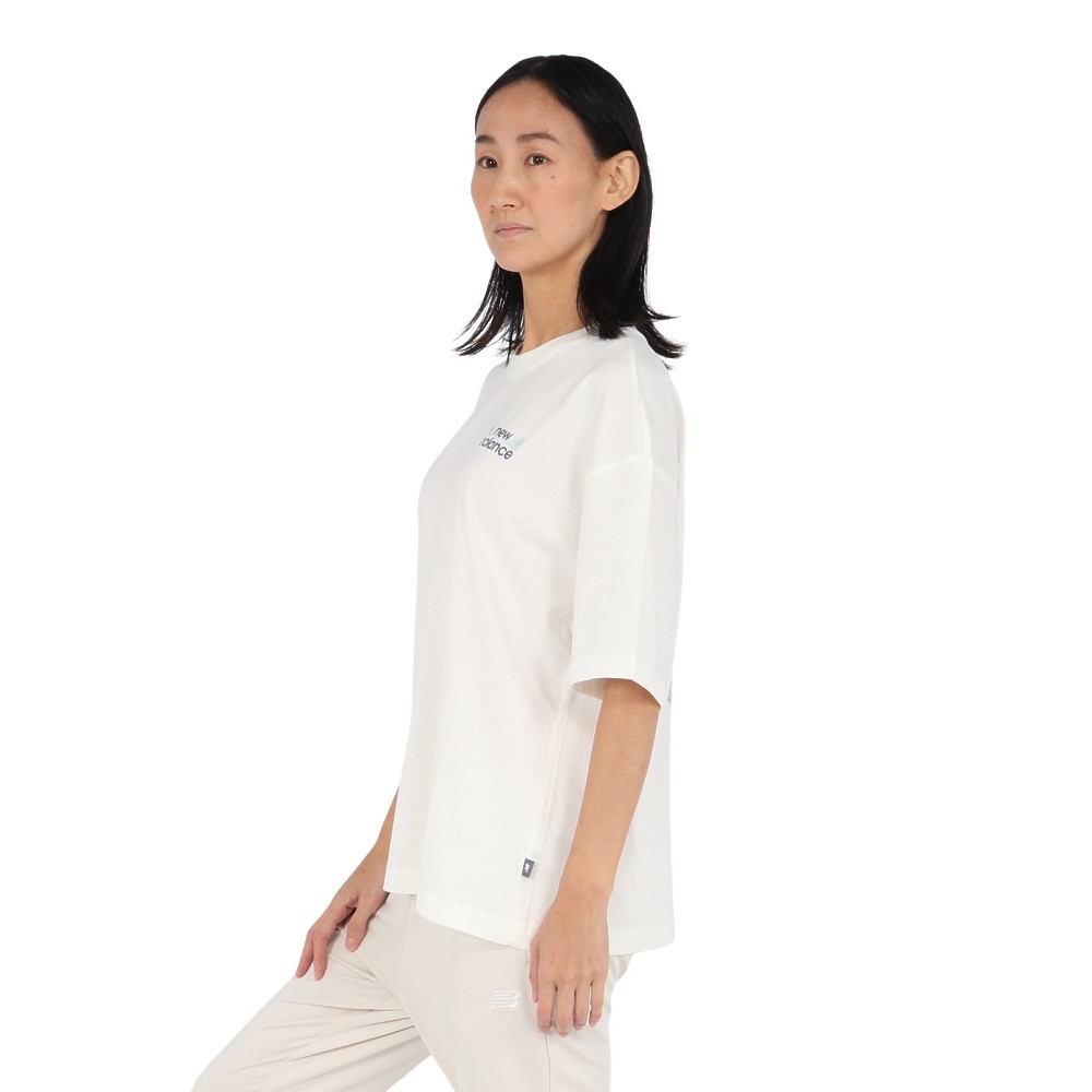 ニューバランス（new balance）（レディース）フラワーオーバーサイズTシャツ WT51930SST