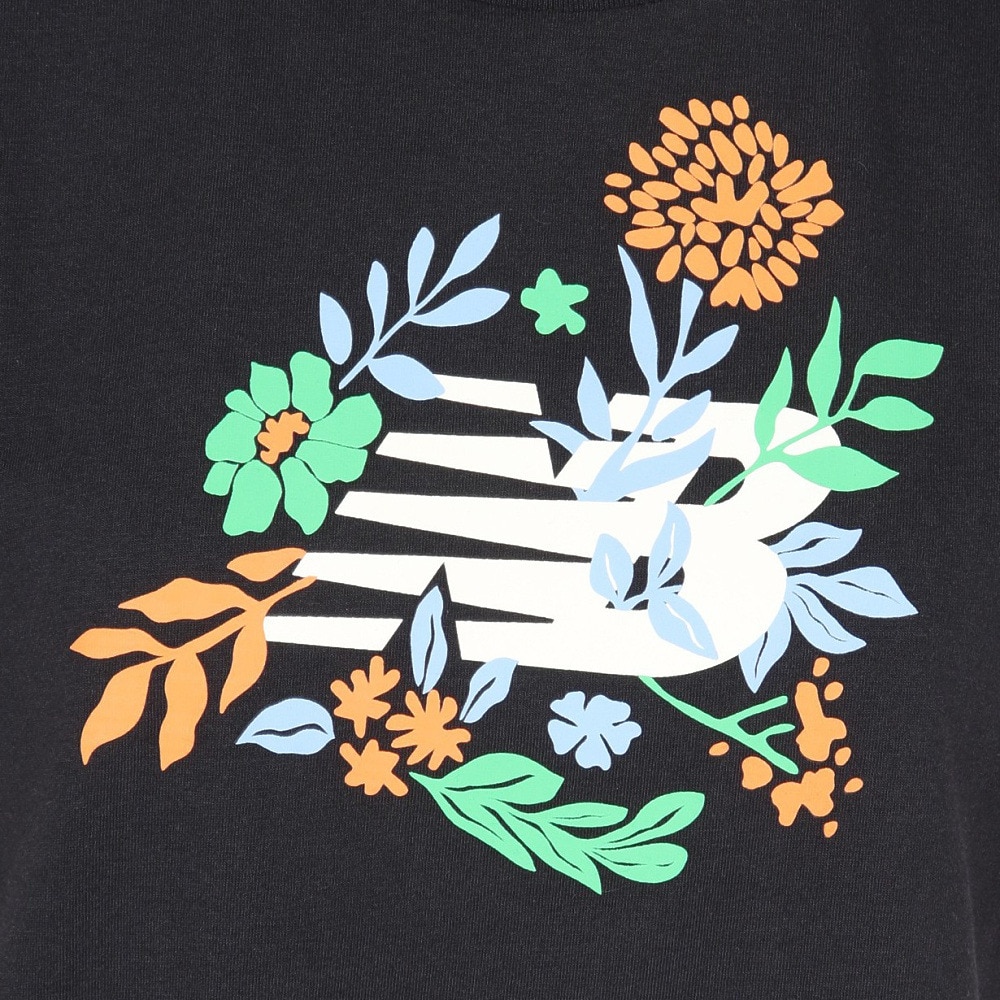 ニューバランス（new balance）（レディース）フラワーグラフィックTシャツ WT51931BK