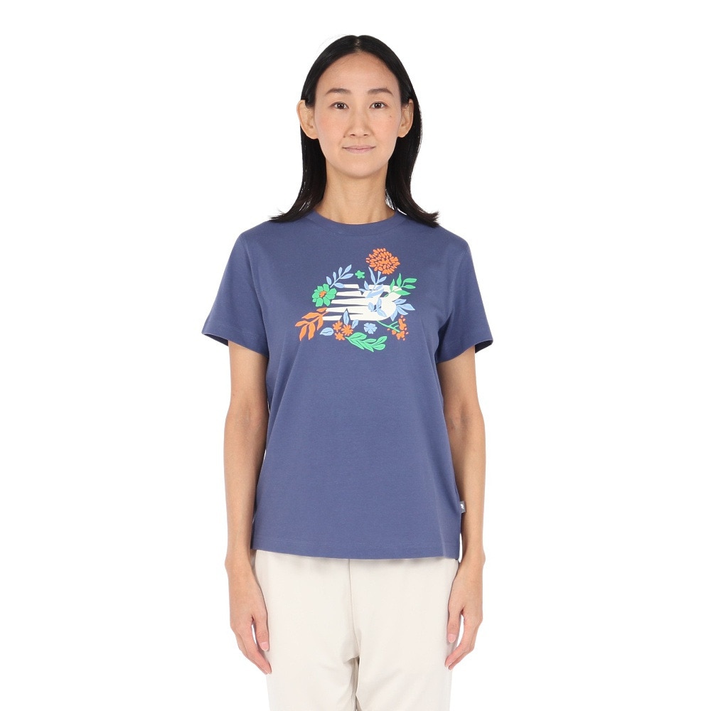 ニューバランス（new balance）（レディース）フラワーグラフィックTシャツ WT51931DRE