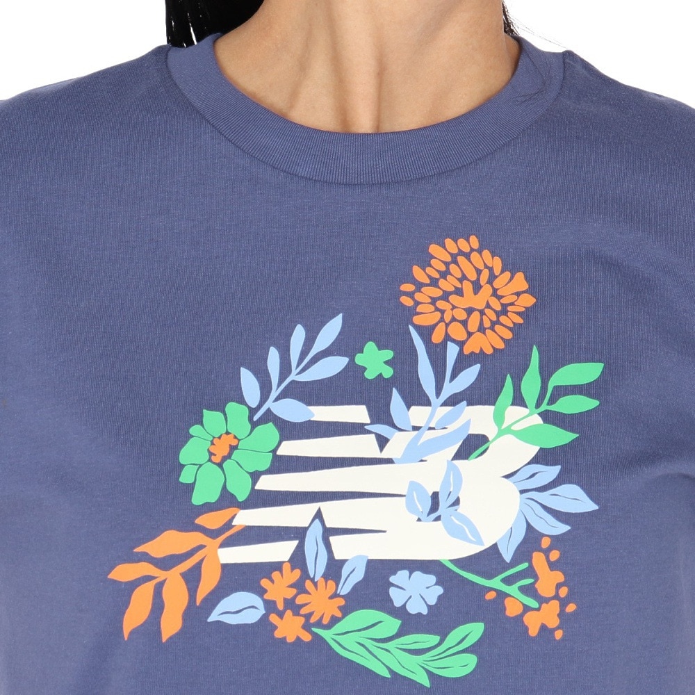 ニューバランス（new balance）（レディース）フラワーグラフィックTシャツ WT51931DRE