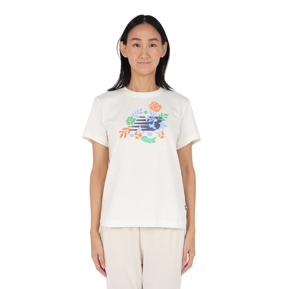 ニューバランス（new balance）（レディース）フラワーグラフィックTシャツ WT51931SST