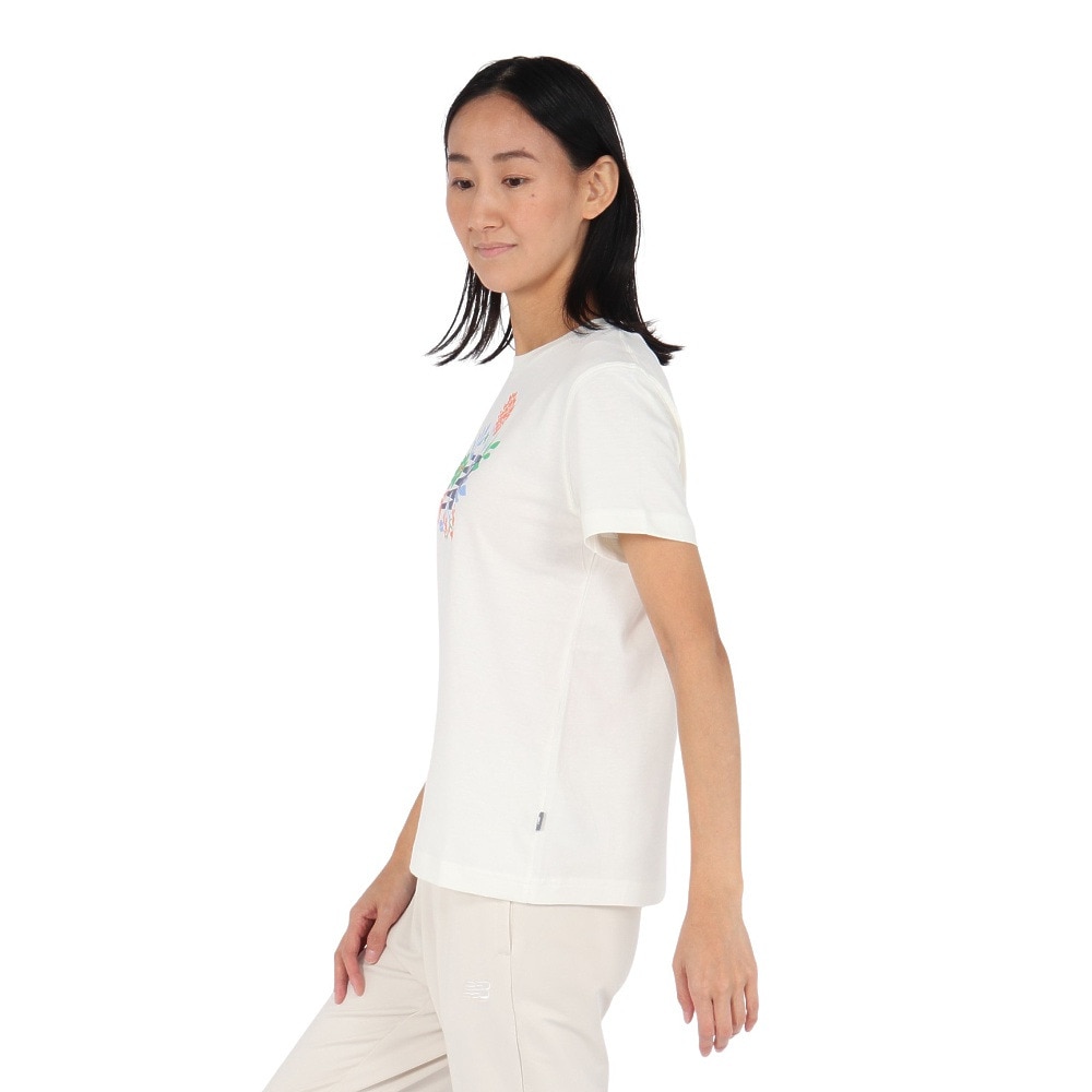 ニューバランス（new balance）（レディース）フラワーグラフィックTシャツ WT51931SST