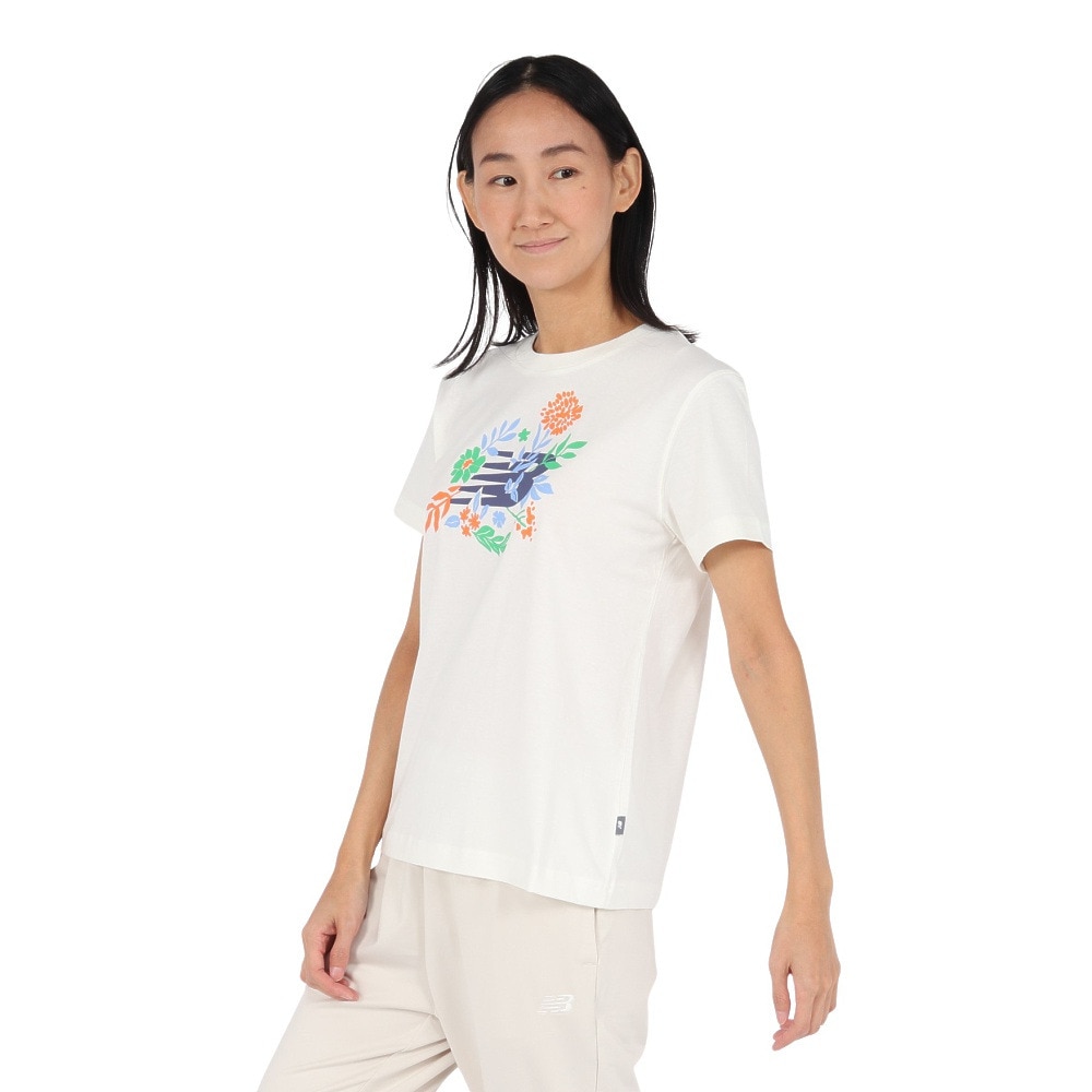 ニューバランス（new balance）（レディース）フラワーグラフィックTシャツ WT51931SST