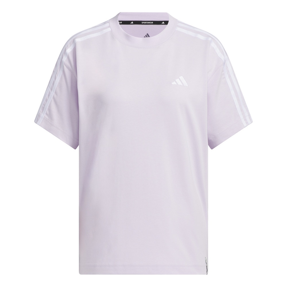 アディダス（adidas）（レディース）エッセンシャルズ プラス スリーストライプス 半袖Tシャツ JUP44-JW4502