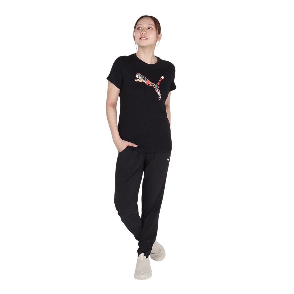 プーマ（PUMA）（レディース）GRAPHICS フローラル Tシャツ 687710 01 BLK