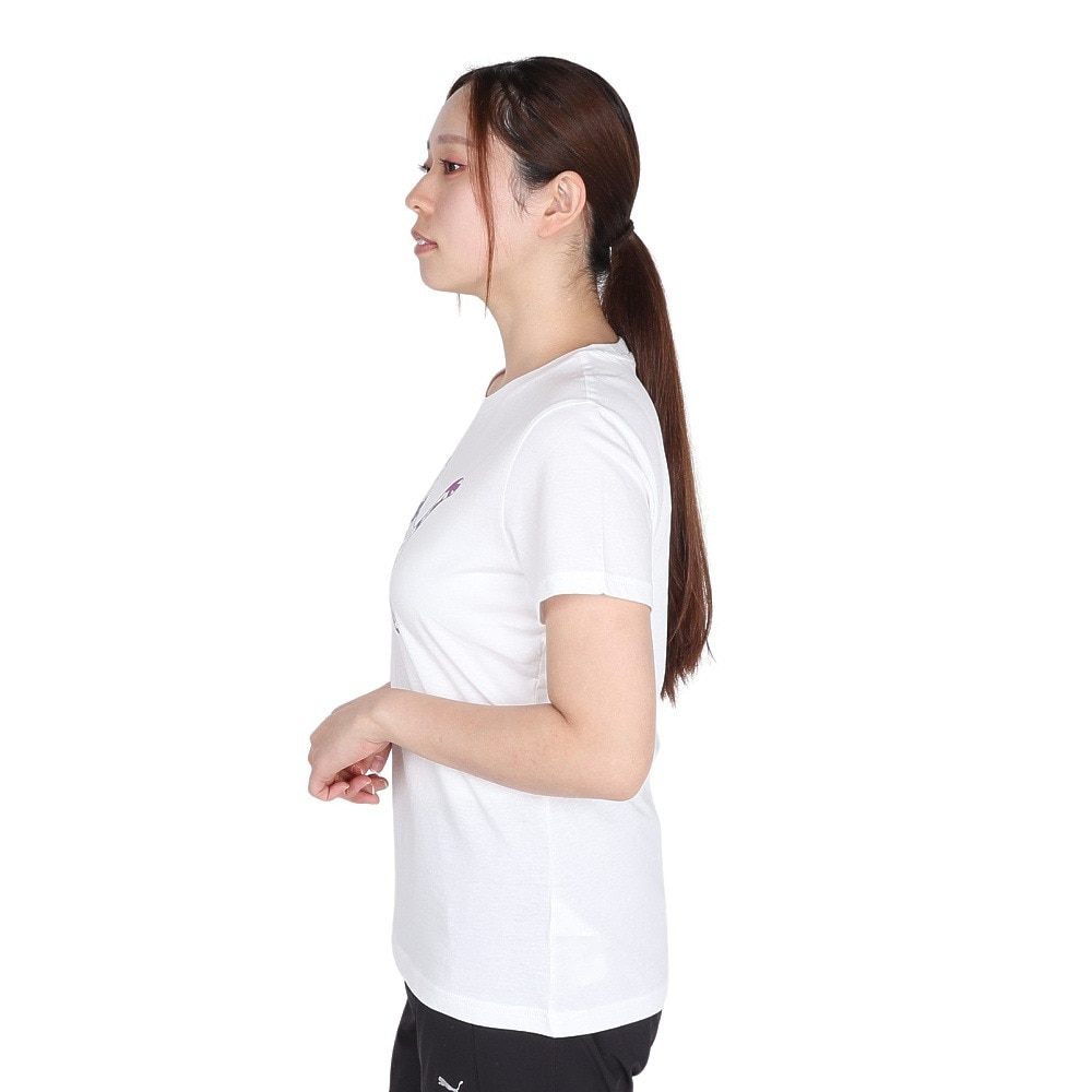 プーマ（PUMA）（レディース）GRAPHICS フローラル Tシャツ 687710 02 WHT