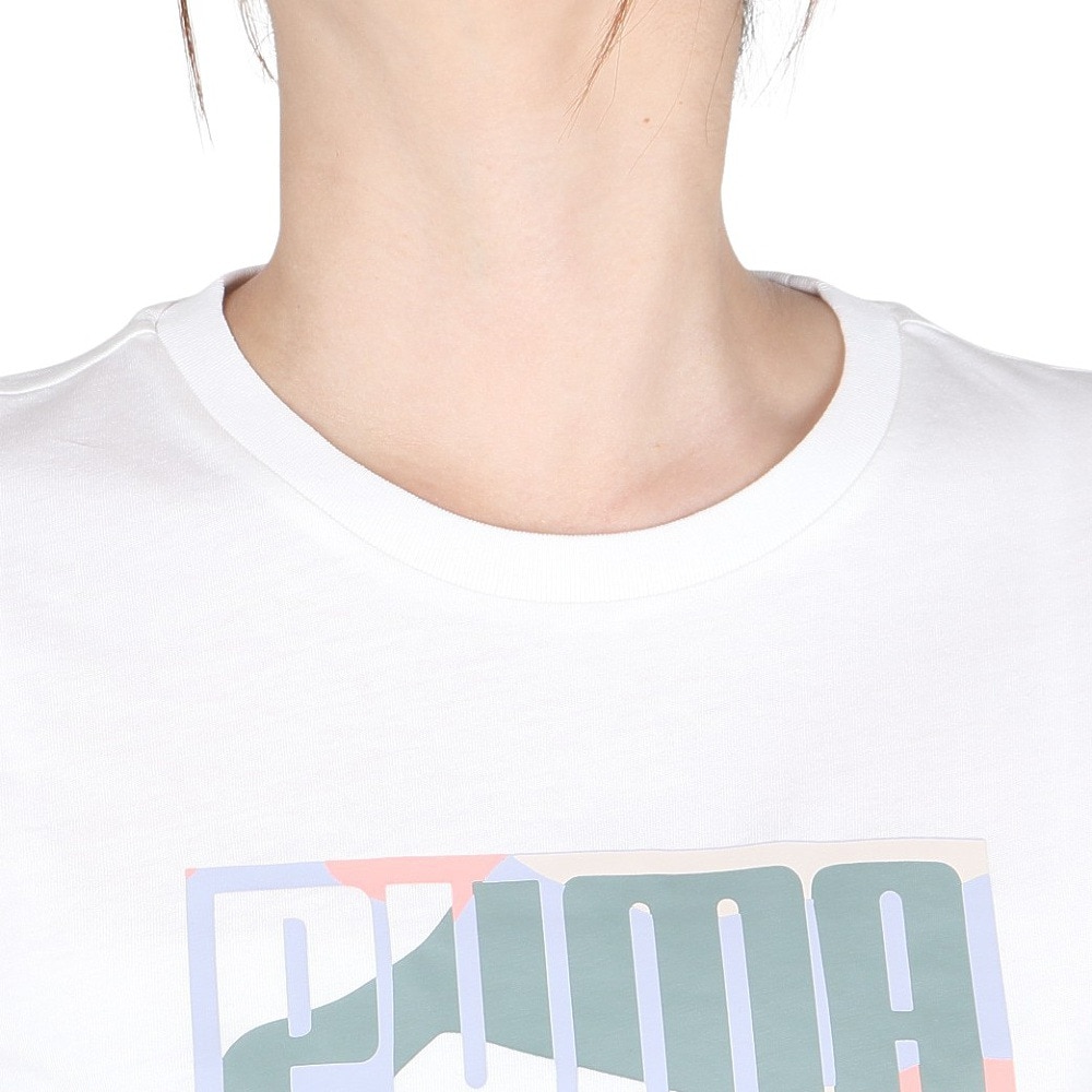プーマ（PUMA）（レディース）GRAPHICS マウンテン Tシャツ 687716 02 WHT