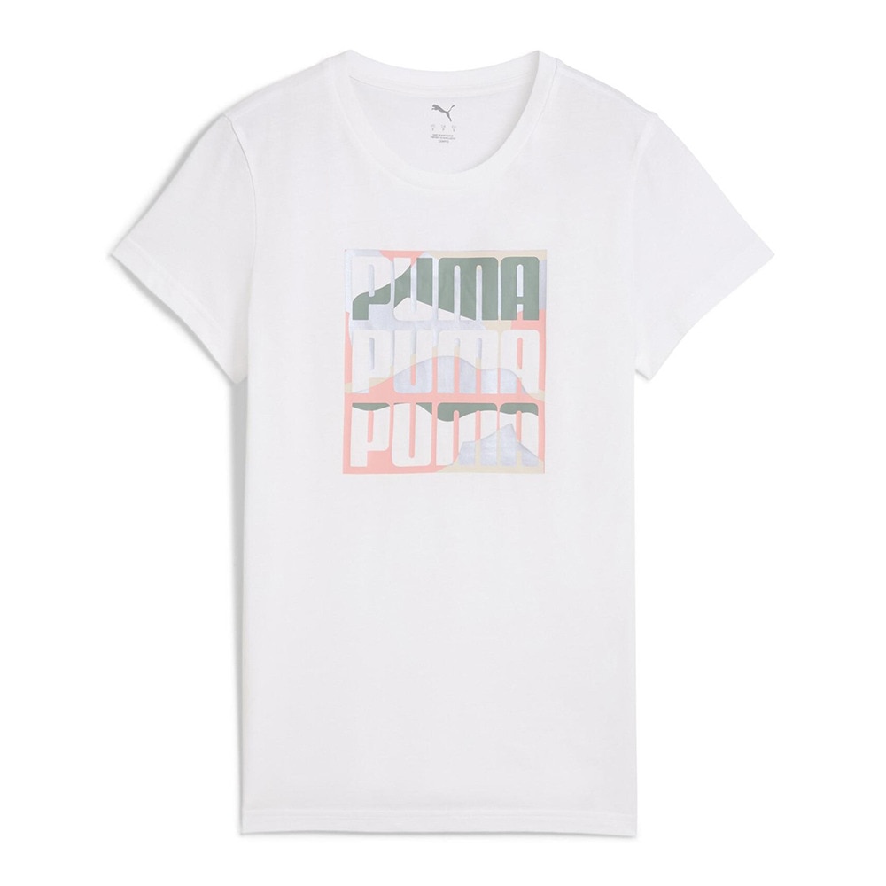 プーマ（PUMA）（レディース）GRAPHICS マウンテン Tシャツ 687716 02 WHT