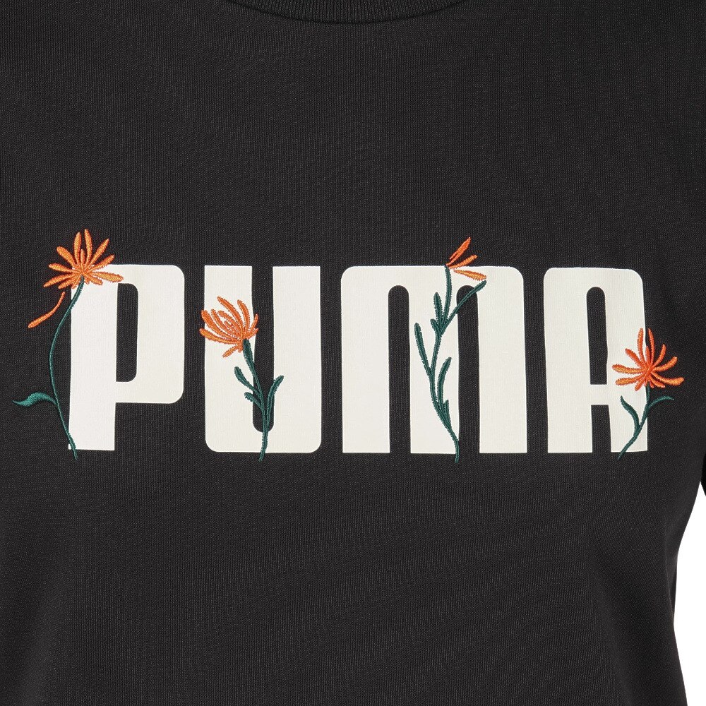 プーマ（PUMA）（レディース）ESS ロゴ FLOWER MX 半袖Tシャツ 689050 01 BLK