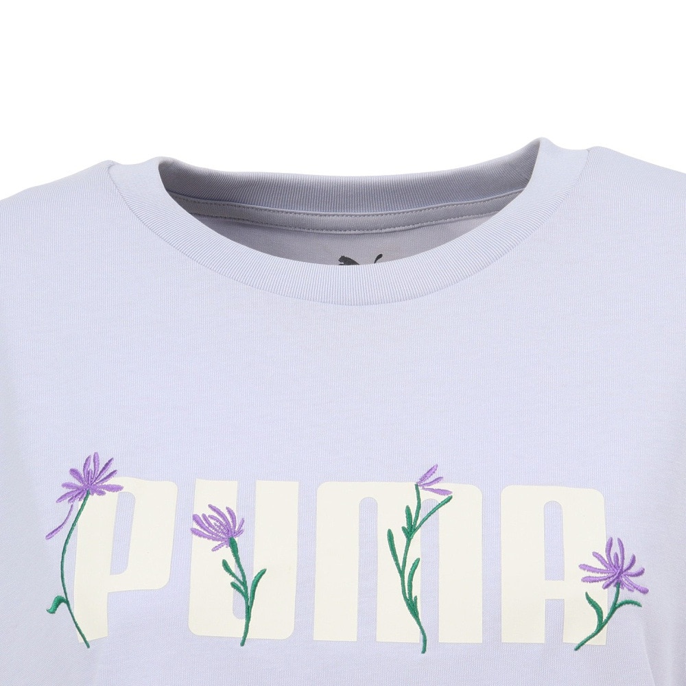 プーマ（PUMA）（レディース）ESS ロゴ FLOWER MX 半袖Tシャツ 689050 47 LVD