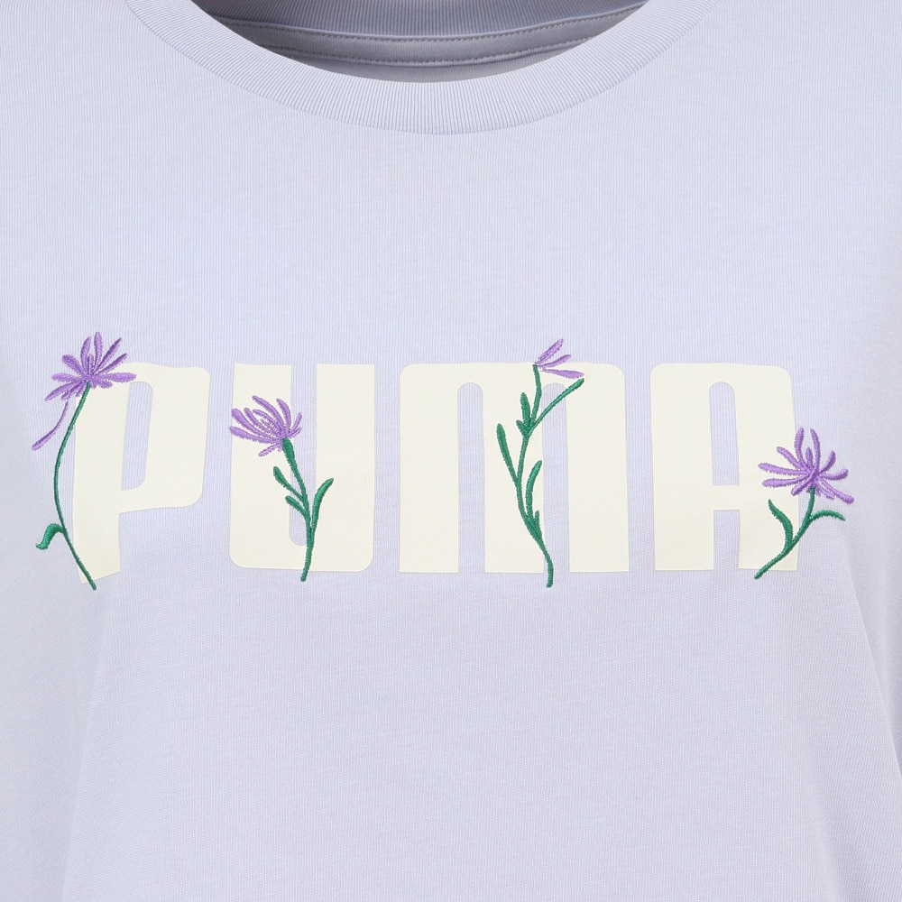プーマ（PUMA）（レディース）ESS ロゴ FLOWER MX 半袖Tシャツ 689050 47 LVD