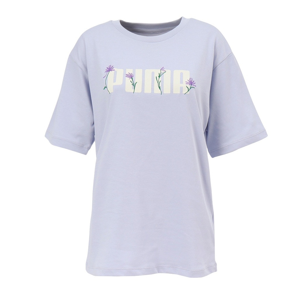 プーマ（PUMA）（レディース）ESS ロゴ FLOWER MX 半袖Tシャツ 689050 47 LVD