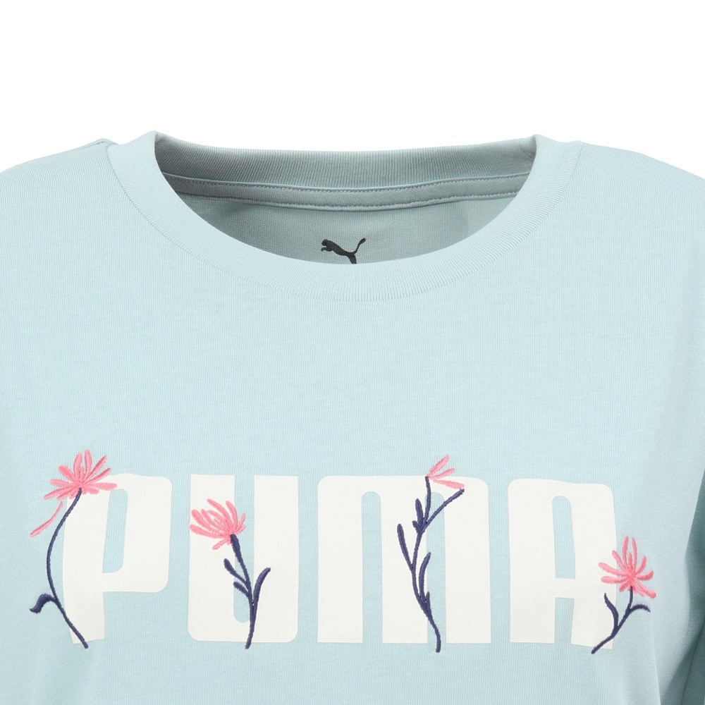 プーマ（PUMA）（レディース）ESS ロゴ FLOWER MX 半袖Tシャツ 689050 67 MNT