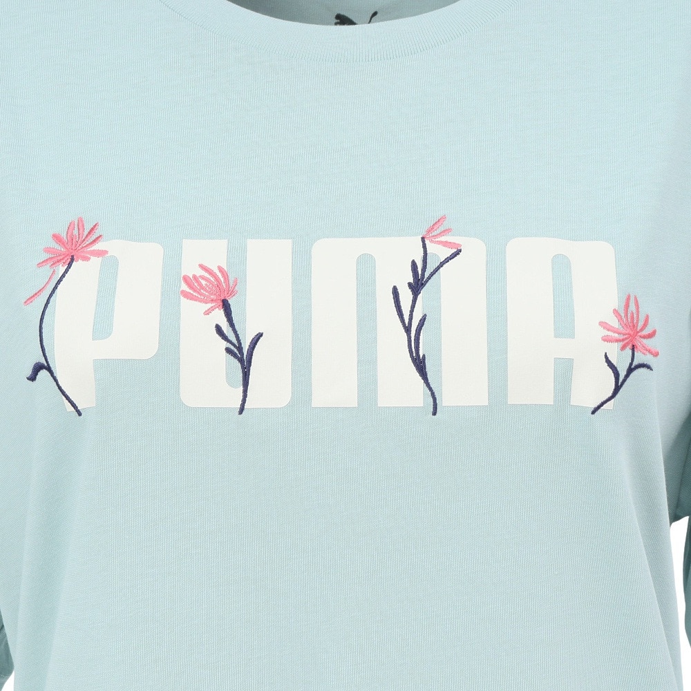 プーマ（PUMA）（レディース）ESS ロゴ FLOWER MX 半袖Tシャツ 689050 67 MNT