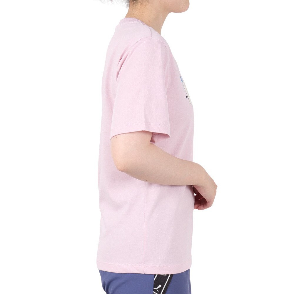 プーマ（PUMA）（レディース）ESS ロゴ FLOWER MX 半袖Tシャツ 689050 90 ROS